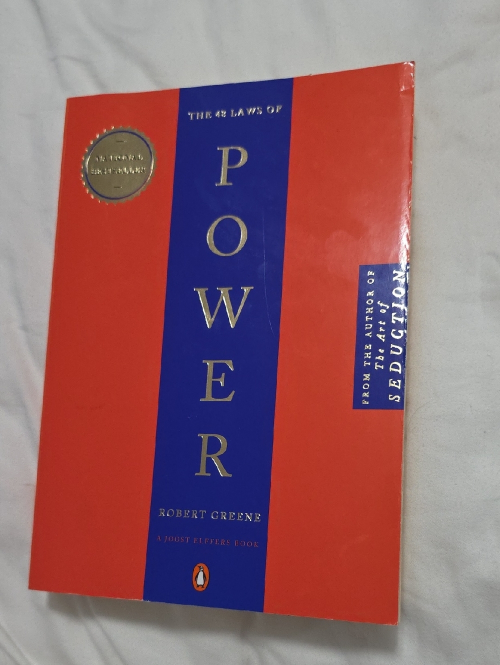 Original Penguin Red and Blue 'The 48 Laws of Power' Decorative Book
